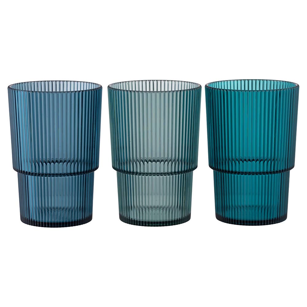 Set Bicchieri 3 pz Blu