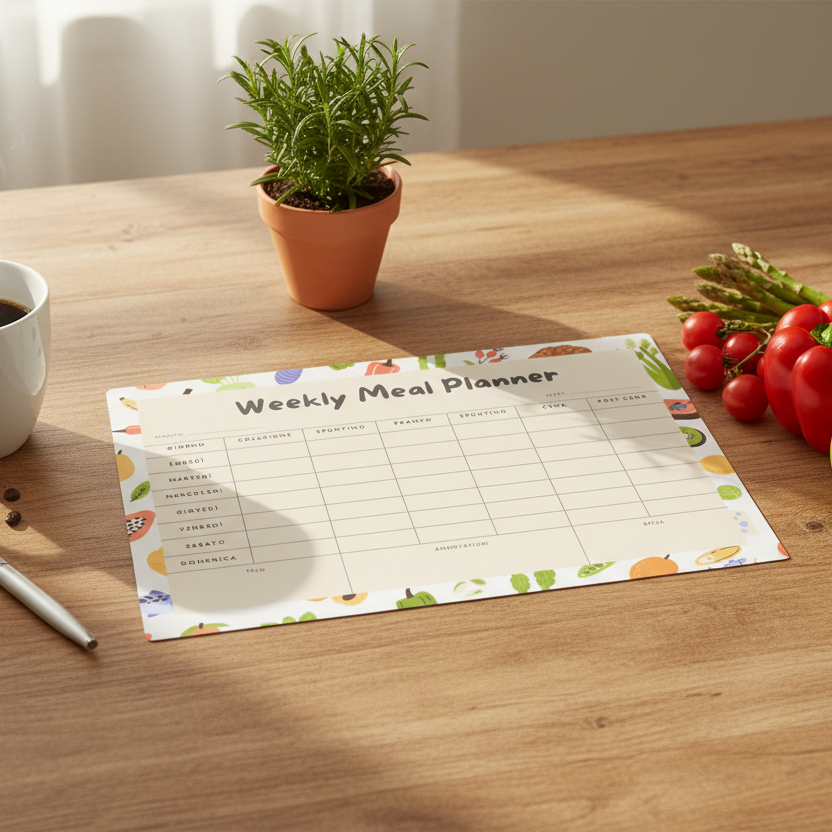 Weekly Meal Planner Frutta e verdura