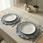 Coppia di sottopiatti crochet Saint Tropez per mise en place slow living
