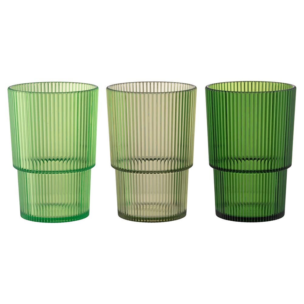 Set Bicchieri 3 pz - Verde  420 ml