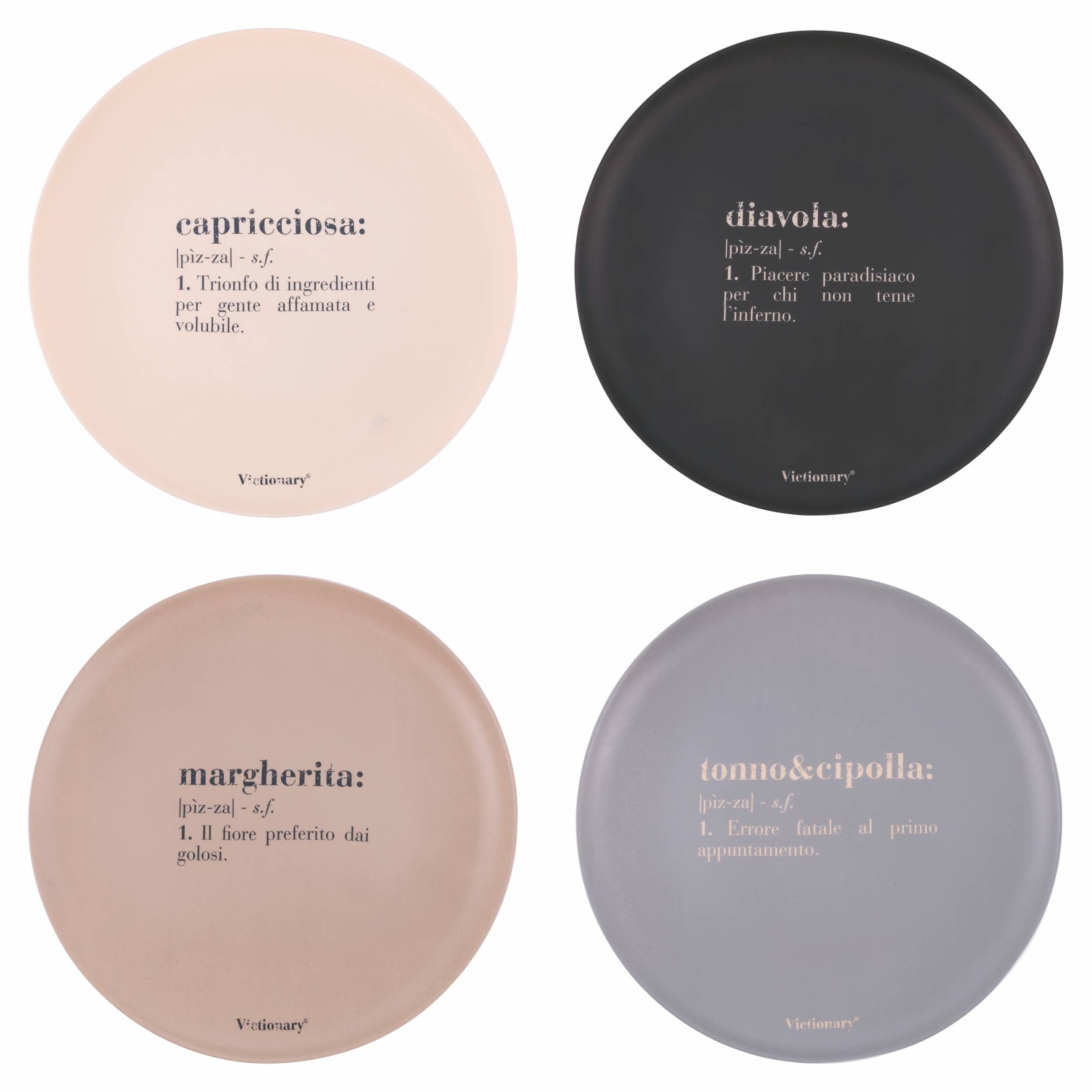 Set 4 Piatti Pizza Victionary